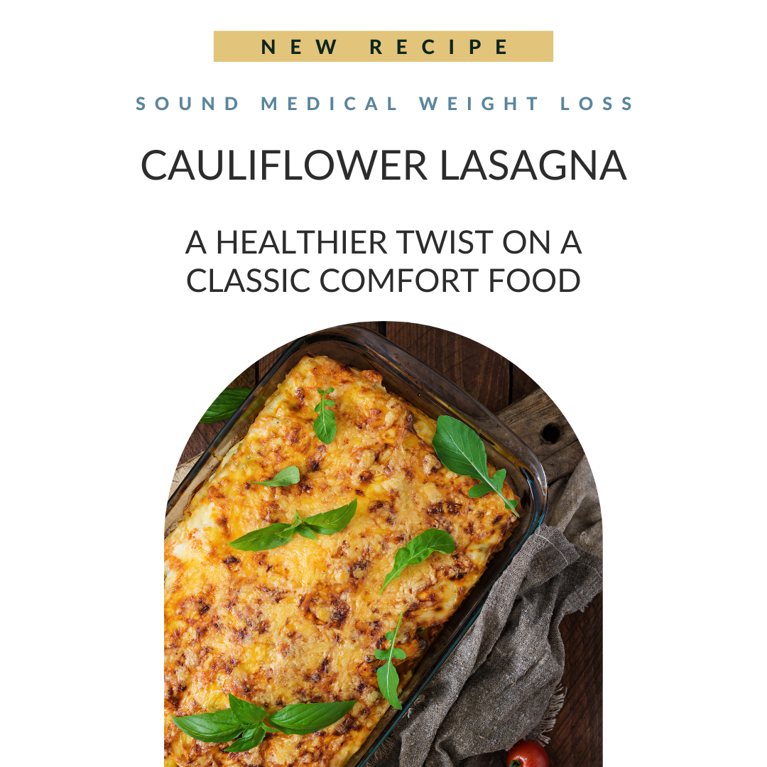 Cauliflower lasagna, healthy twist on comfort food.